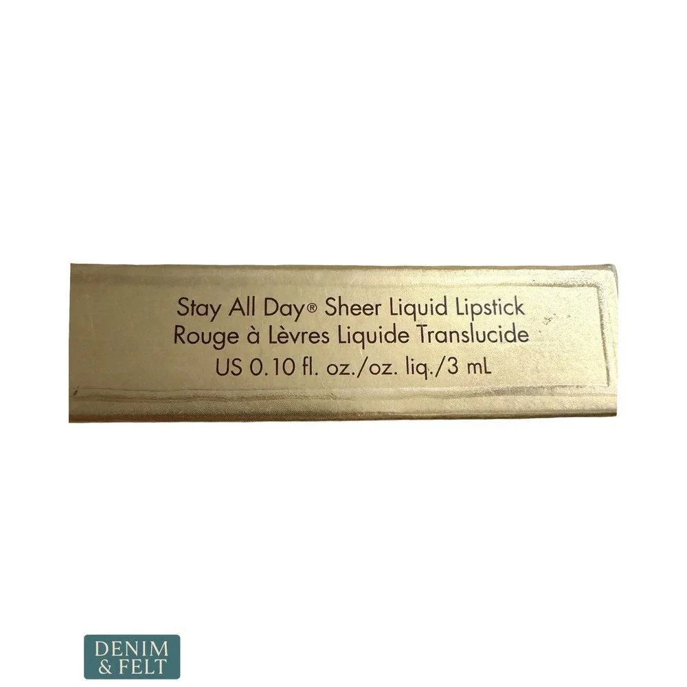 NEW Stila Stay All Day Liquid Lipstick Sheer Sorriso 0.10oz